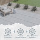 image 4 of Polar Patio & Decking Paint Sealer Fast Drying Weather & Wear Resistant Clear 5 Litre