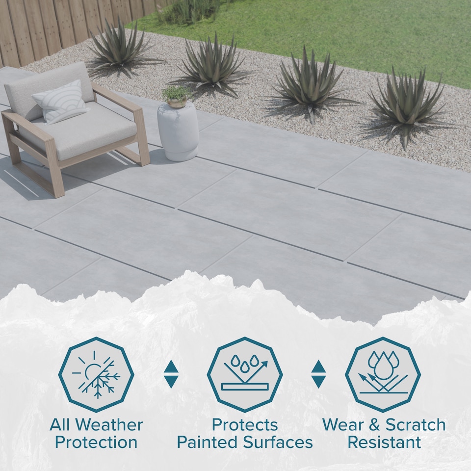 image 1 of Polar Patio & Decking Paint Sealer Fast Drying Weather & Wear Resistant Clear 5 Litre