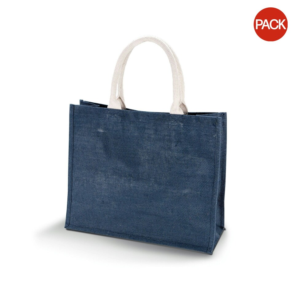 Kimood Womens/Ladies Jute Beach Bag (Pack Of 2) - Midnight Blue - One Size Blue