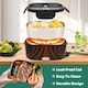 image 6 of Alivio Electric Lunch Box with 1.5L Stainless Steel & 0.5L Plastic Container, Quick Heating, Leak-Proof (Black)