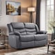 image 3 of Roma Recliner Leather 3 Plus 2 Seater Sofa Set, Armchair Inspired Home Theatre and Living Room Seating Grey | Grey | 2