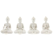 Set of 4 Miniature Buddha Figurines
