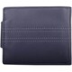image 2 of Soft Leather Bi-Fold RFID Protected Money / Credit Card Wallet Blue | Navy/Grey