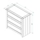 image 6 of Capri 3 Drawer White Chest of Drawers - White Painted Pine Bedroom Storage with Shaker Style Legs | White | White | 1