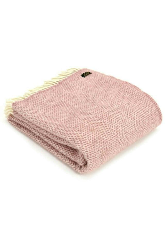 image 1 of Lifestyle Beehive Throw/Blanket - Dusky Pink