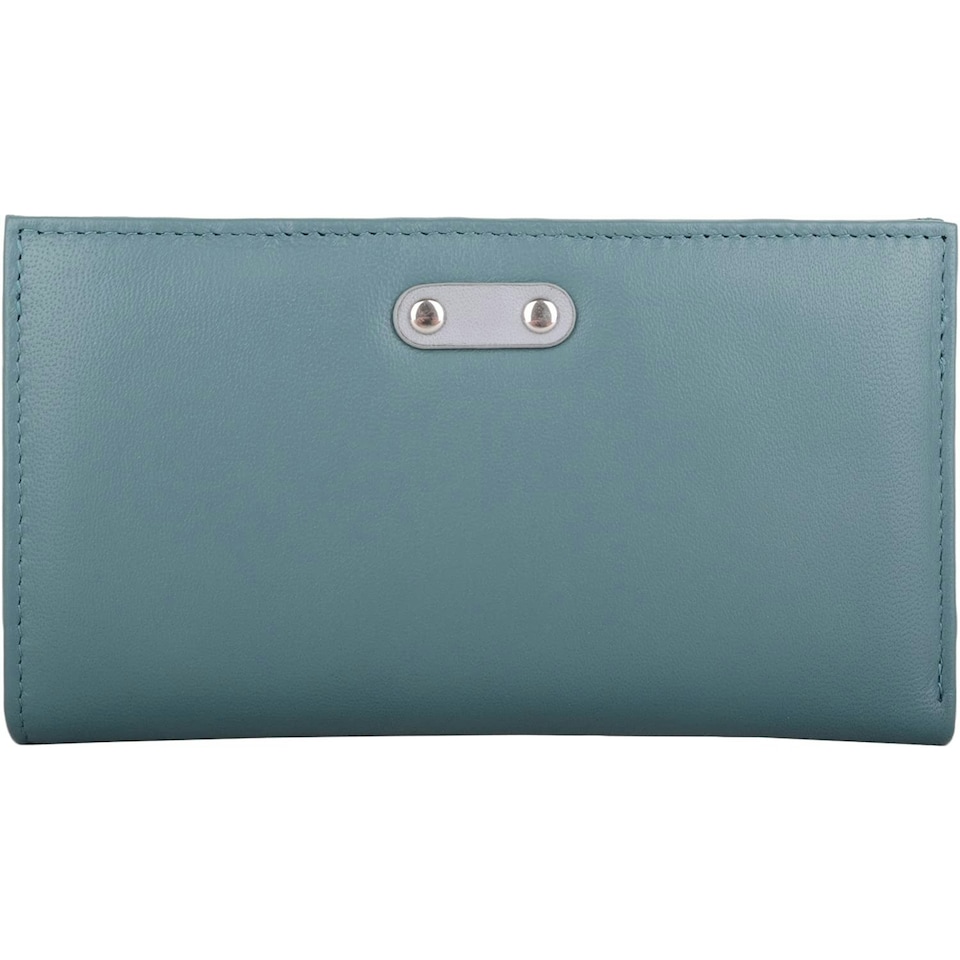 image 1 of Genuine Soft Leather Bi-Fold RFID Protected Multi-Colour Purse Purple | Violet