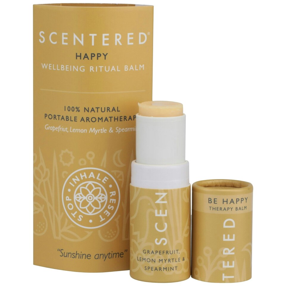 image 1 of Scentered Aromatherapy Happy Balm And Happy Travel Balm