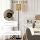 image 4 of HOMCOM Farmhouse Floor Lamp for Living Room Bedroom with Rattan Wicker, Natural