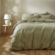 image 2 of Touch Of Linen - Pistachio Green- Duvet Cover Set (Includes 2 Pillowcases - 1 For Single) Green | Pistachio Green | Single
