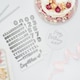 image 3 of Silver Customisable Acrylic Cake Topper