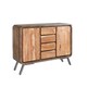 image 1 of Aspen Large Sideboard - Metal/Wood - L40 x W120 x H90 cm | Brown