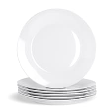 Argon Tableware Classic White Dinner Plates - 30cm - Pack of 12 | White | White