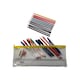 image 3 of Stationery Filled Yellow Zip 13x5" Pencil Case with Colouring Pencils