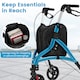 image 7 of COSTWAY Lightweight Walker for Seniors Foldable Rollator Walker-Blue