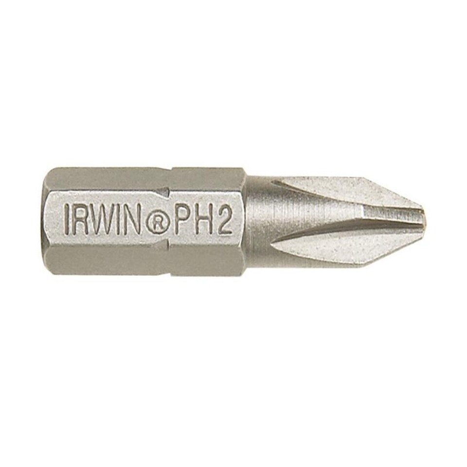Irwin Screwdriver Bits, Phillips - Multi Colour - PH2 25mm Pack of 2