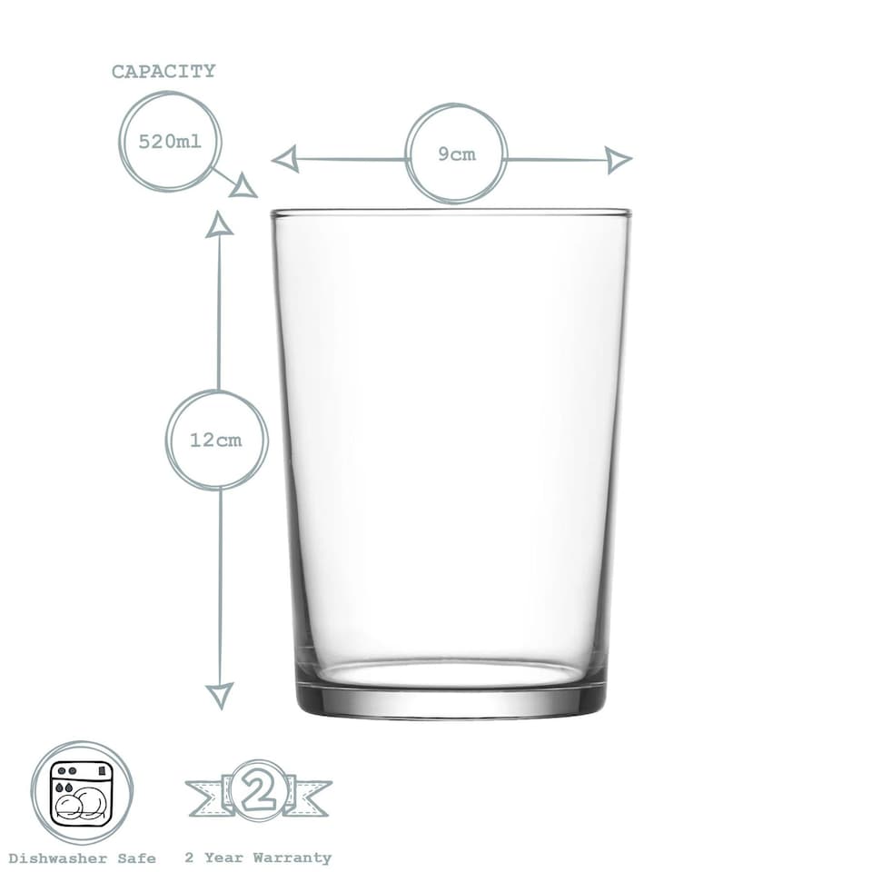 image 1 of LAV Bodega Highball Glasses - 520ml - Clear - Pack of 6 Clear