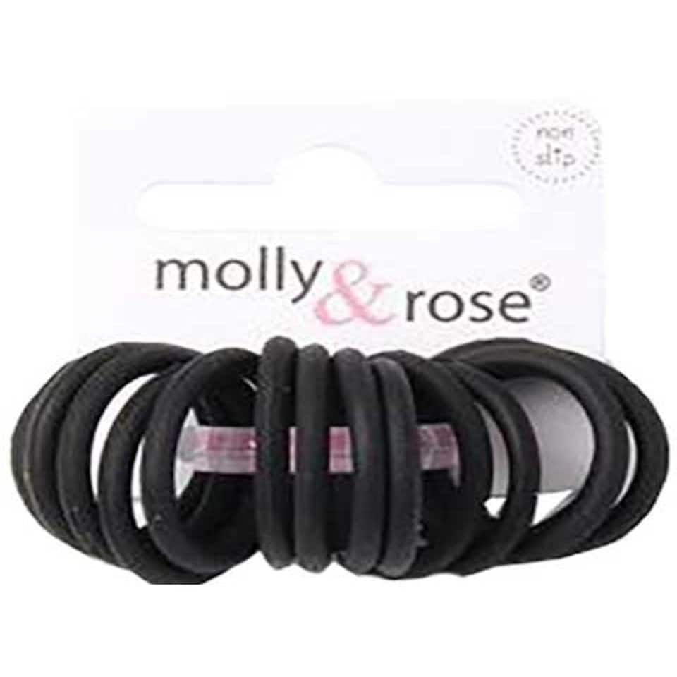 Molly And Rose  Silicone Elastic Black Bands 6531