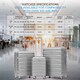 image 4 of Flight Knight 29" Extra Large Suitcase – 20kg Capacity Hard Shell Check-In Luggage with 4 Wheels  100+ Airlines Approved: Ryanair, EasyJet, Jet2, Wizz Air, BA Silver | Silver | Large