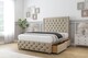 image 3 of Sloomy Vienna Almond Coniston Divan Bed With Mattress 2 Drawers Right Side With 54" Floor Standing Headboard & 12" Matching Footboard 3' Single | Cream | Almond | Single | 1