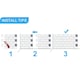 image 3 of Living and Home 10Pcs Peel and Stick 1.2mm Thick Backsplash Tiles - Off White