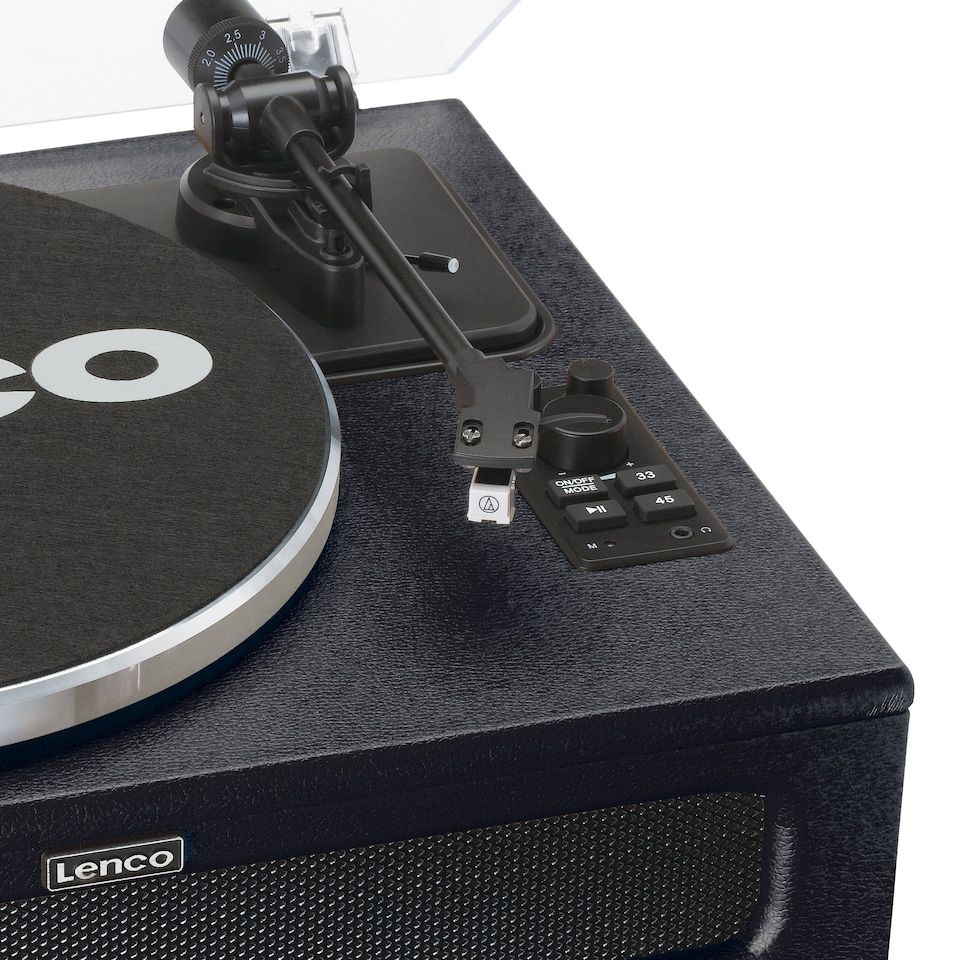 image 1 of LENCO LS-430BK - Turntable with 4 built-in speakers - Black