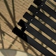 image 7 of Hectare 2 Seater Folding Powder Coated Metal Garden Dining Bistro Set Black