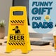 image 3 of 100 Chance of Beer Forecasted Warning Sign - Novelty Gift Idea for Men, Funny Present for Dad, Home Bar Accessories