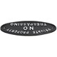 image 3 of Private Property No Trespassing Cast Iron Sign Plaque Door Wall House Gate Post