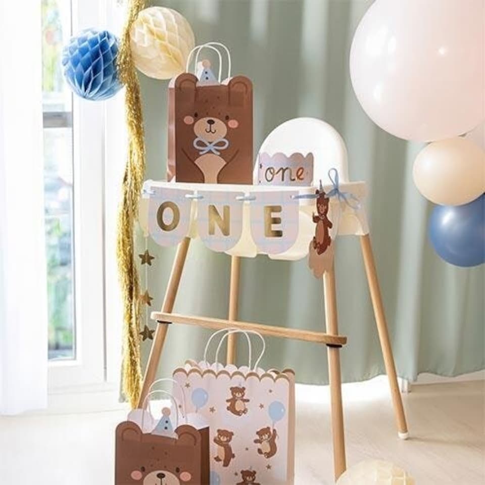 image 1 of Teddy Bear Medium Brown Gift Bag 29cm | Brown | 1