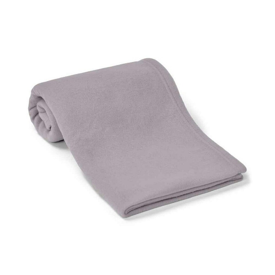 Brand Lab Plain Polar Fleece Dog Blanket - Silver Grey - 150cm x 100cm