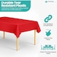image 3 of Disposable Plastic Table Cover, Table Liner - 54" x 72"