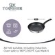 image 4 of Prestige 9 X Tougher Stainless Steel Frying Pan Triple Pack