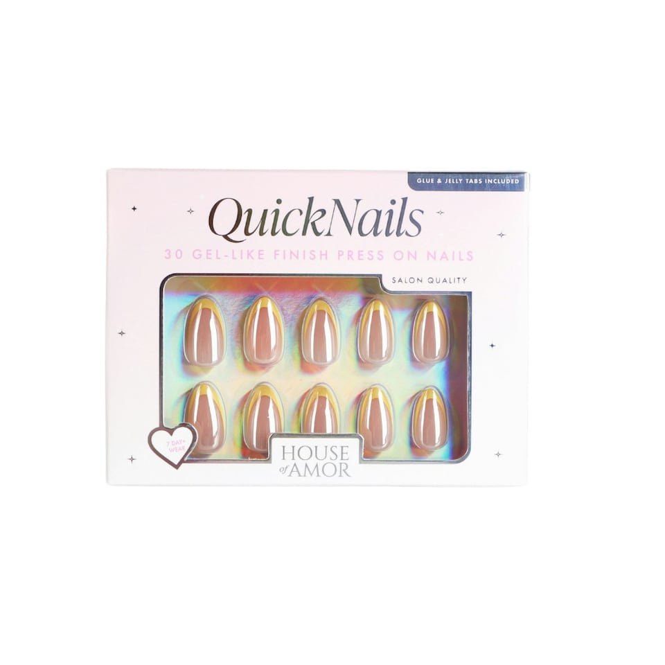 image 1 of House Of Amor - False Nails - Lemon Sugar - Press On Nails Clear