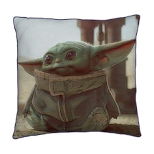 Star Wars Baby Yoda Filled Cushion | Multi | Multicoloured | 40cm x 40cm | 1