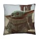 image 1 of Star Wars Baby Yoda Filled Cushion | Multi | Multicoloured | 40cm x 40cm | 1