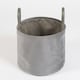 image 3 of OHS Velvet Storage Basket Home Modern Hamper Clothes Toys Organiser Fabric Bag Grey | Charcoal Grey