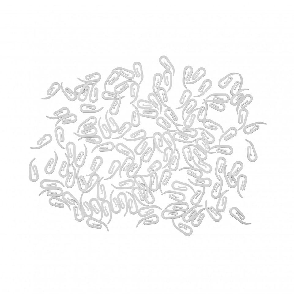 image 1 of Plastic Window Door Bathroom Curtain Hooks Set of 120 - 2.8 x 1.2cm