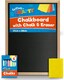 image 1 of SOL Chalkboard with Chalk & Eraser Set, 21 x 28cm Small Chalkboard for Kids