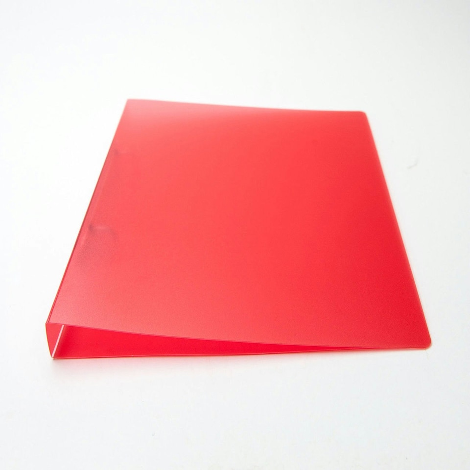 image 1 of A4 Slim Red Translucent Ringbinder