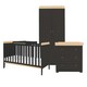 image 1 of Tutti Bambini Rio 3pc Room Set - Slate/Oak
