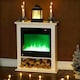 image 8 of HOMCOM 1800W White Electric Fire with Remote & Timer for Living Room