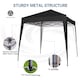 image 2 of MCC Direct 2X2 Pop up Red Gazebo with Sides | Red | Red