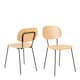 image 1 of Amira Dining Chair in Oak Set of 2