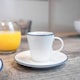 image 3 of Nicola Spring White Farmhouse Espresso Cups - 90ml - Pack of 6 White