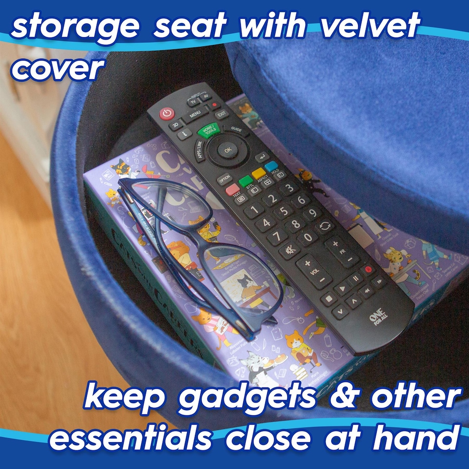 image 1 of Harbour Housewares Round Velvet Storage Footstool - H45 x D36cm - Pink/Silver | Pink | Pink/Silver