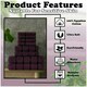 image 3 of VELVETIO 8 Piece Towel Bale Set Boston Shiny Stripe Pattern - 100% Cotton, 450 GSM Purple | Aubergine