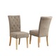 image 1 of Set of 2 Pienza Fabric Dining Chairs - Brown