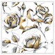 image 1 of Golden roses (Picture Frame) White | M