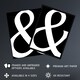 image 2 of And Ampersand Symbol Black White Minimal Design Framed Wall Art Print 12X16 In