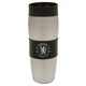 image 1 of Chelsea FC Travel Mug - Black/White - One Size